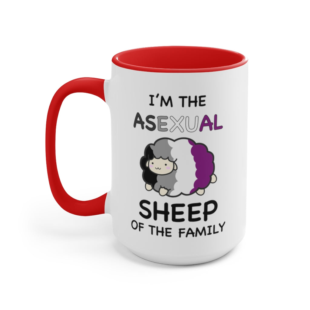 I'm The Asexual Sheep Of The Family Accent Mug