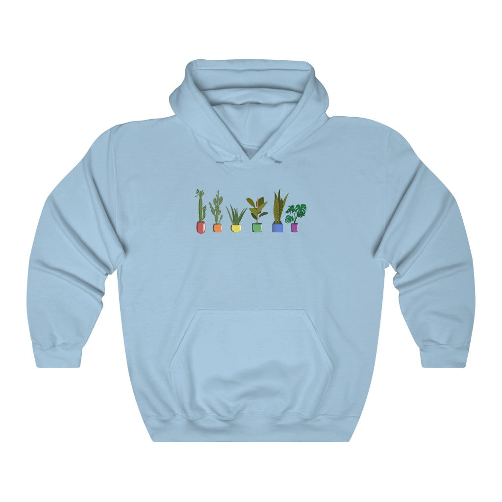 Succulent Plants LGBTQ+ Gender Neutral Hoodie