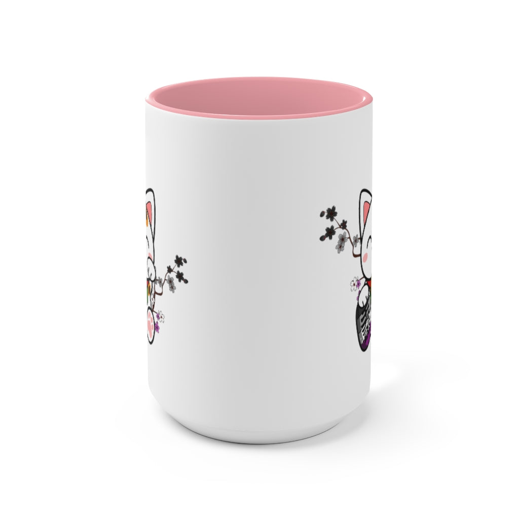 Maneki Neko Asexual Accent Mug