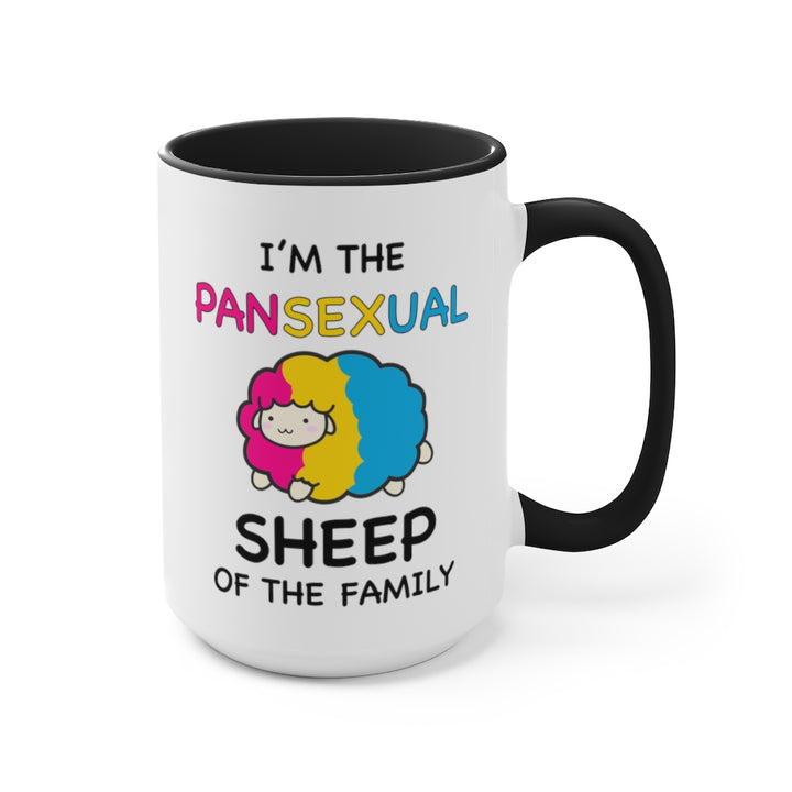 I'm The Pansexual Sheep Of The Family Accent Mug