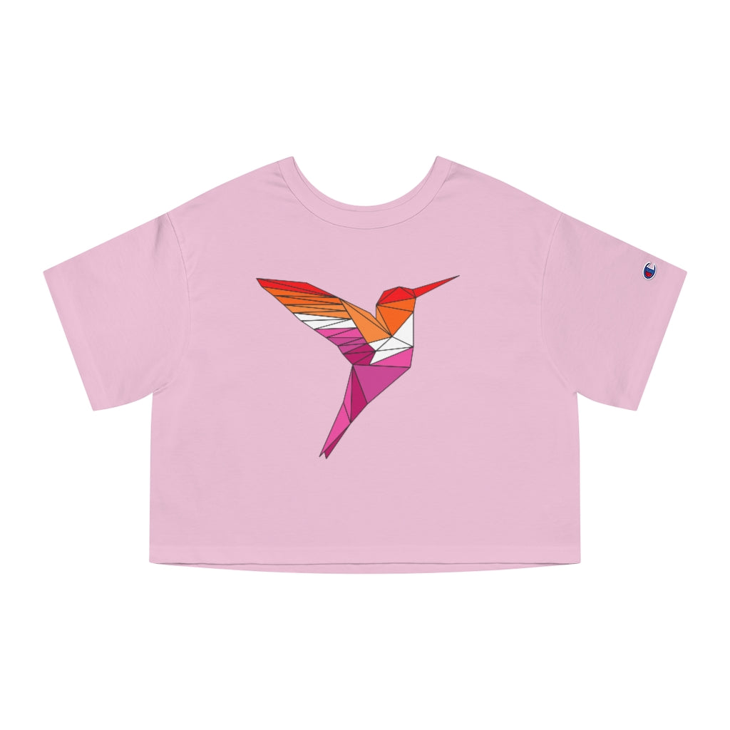 Champion - Polygon Hummingbird Lesbian Cropped T-Shirt