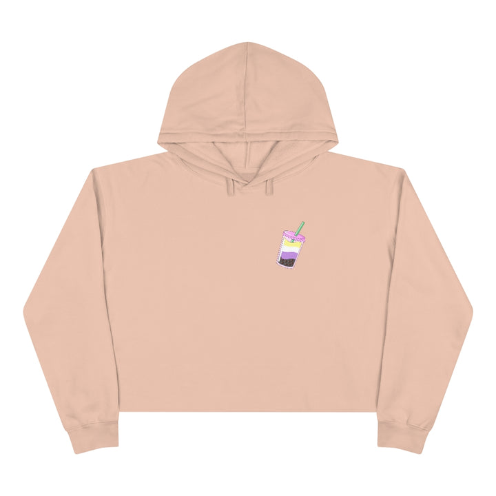 Boba Tea Nonbinary Crop Hoodie