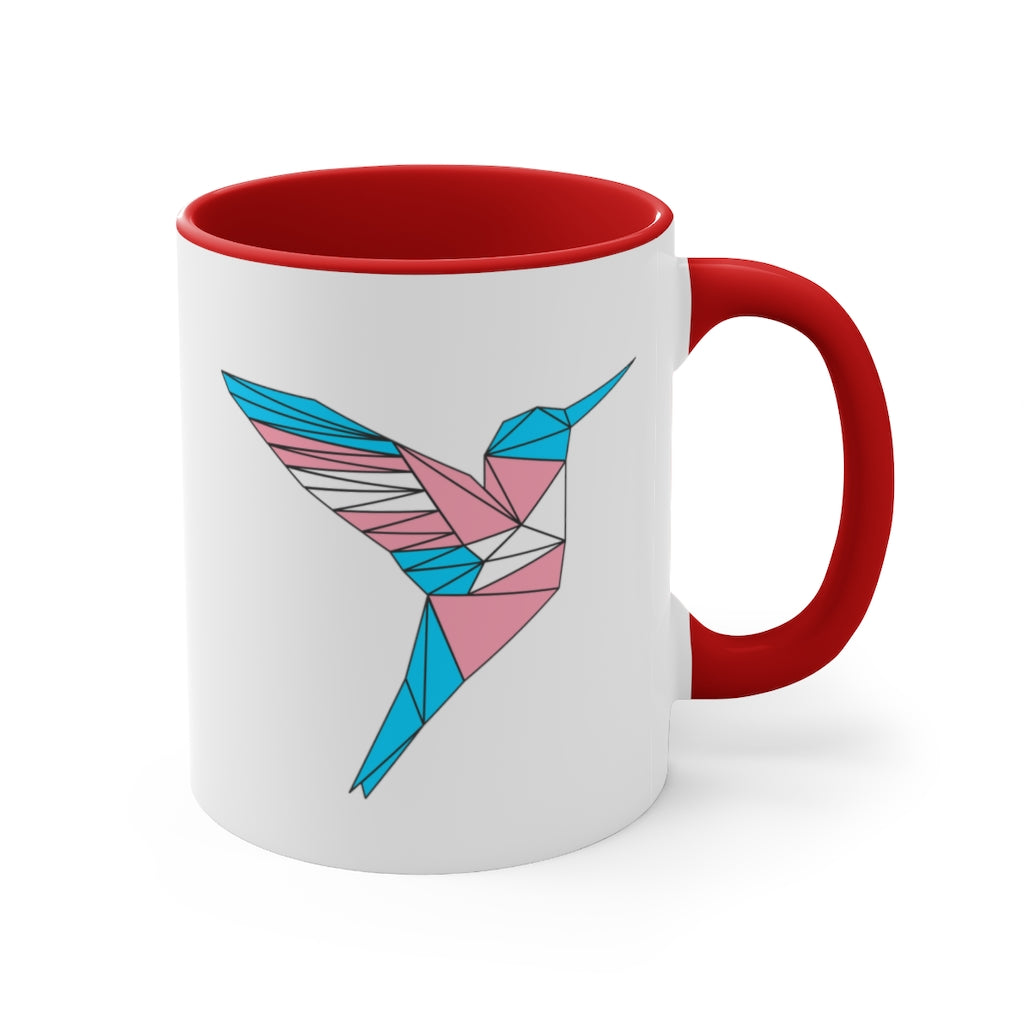 Polygon Hummingbird Trans Accent Mug