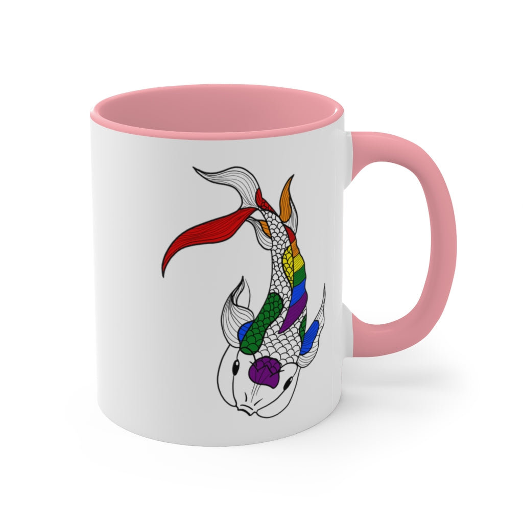 LGBTQ+ Koi Accent Mug