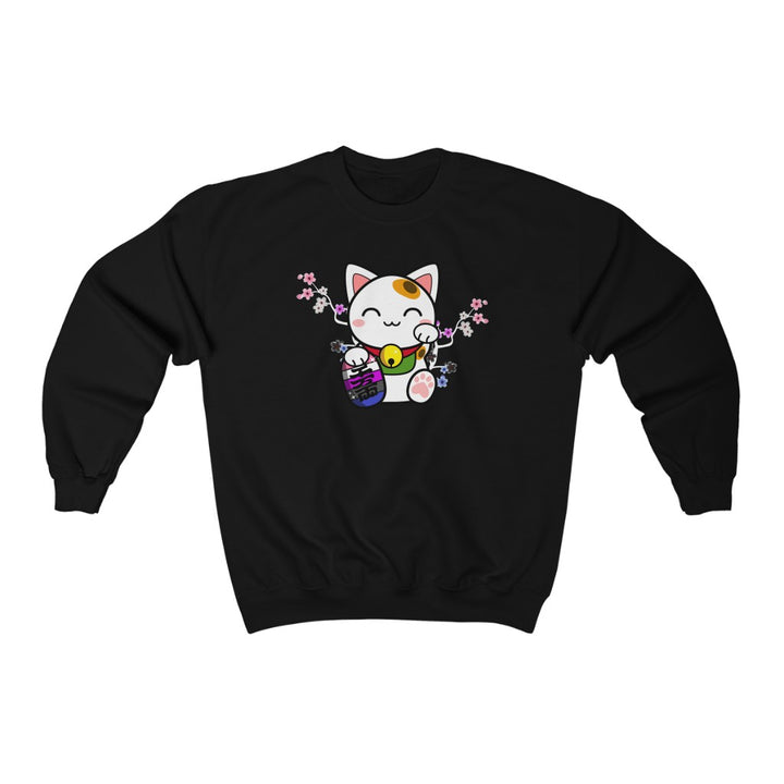 Genderfluid Sweatshirt - Lucky Cat