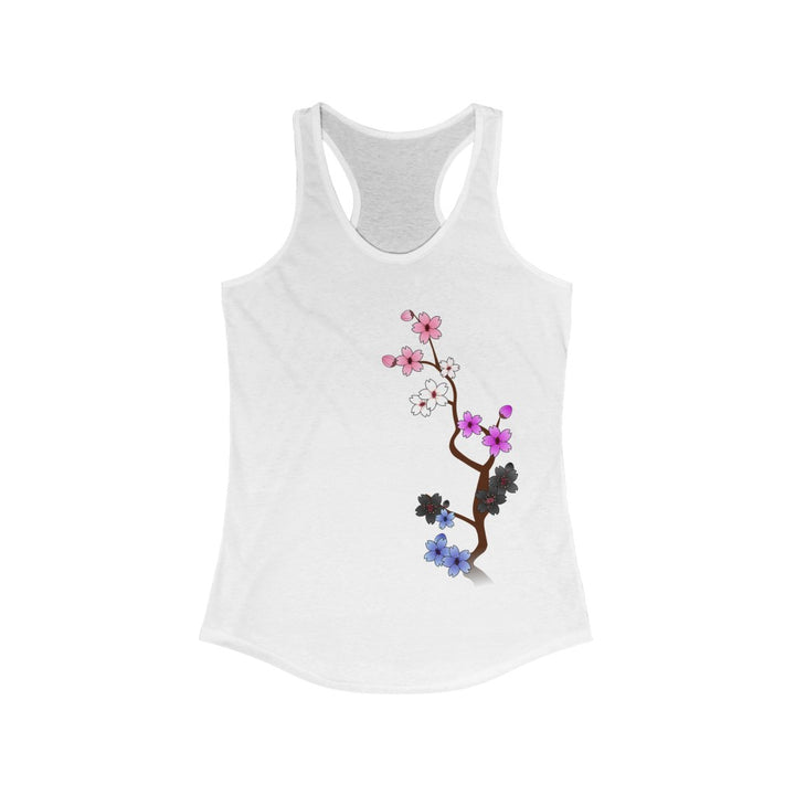 Genderfluid Tank Top Racerback - Light Sakura