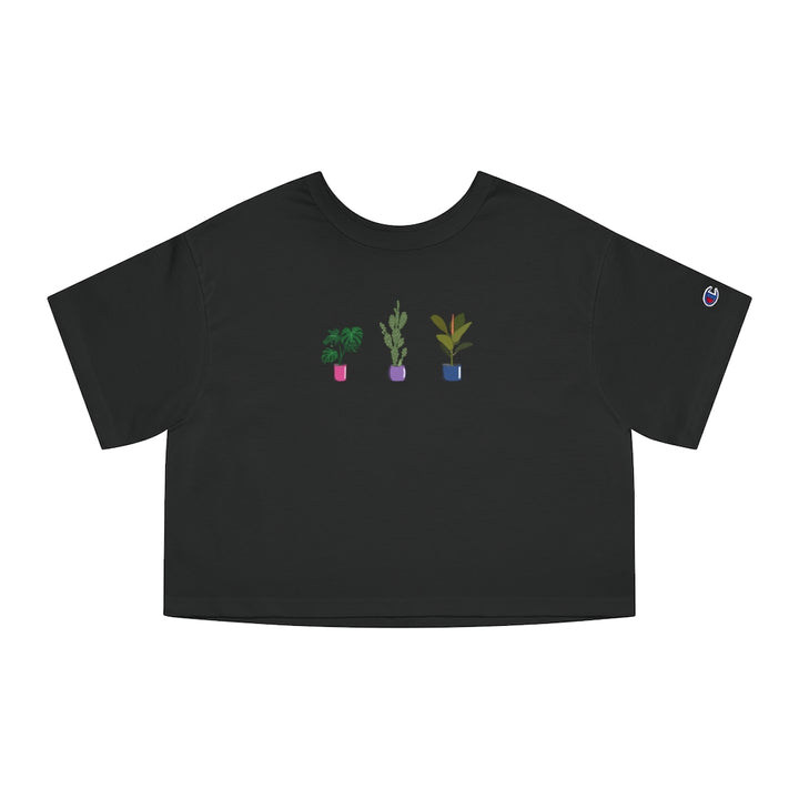 Champion - Succulent Plants Bisexual Cropped T-Shirt