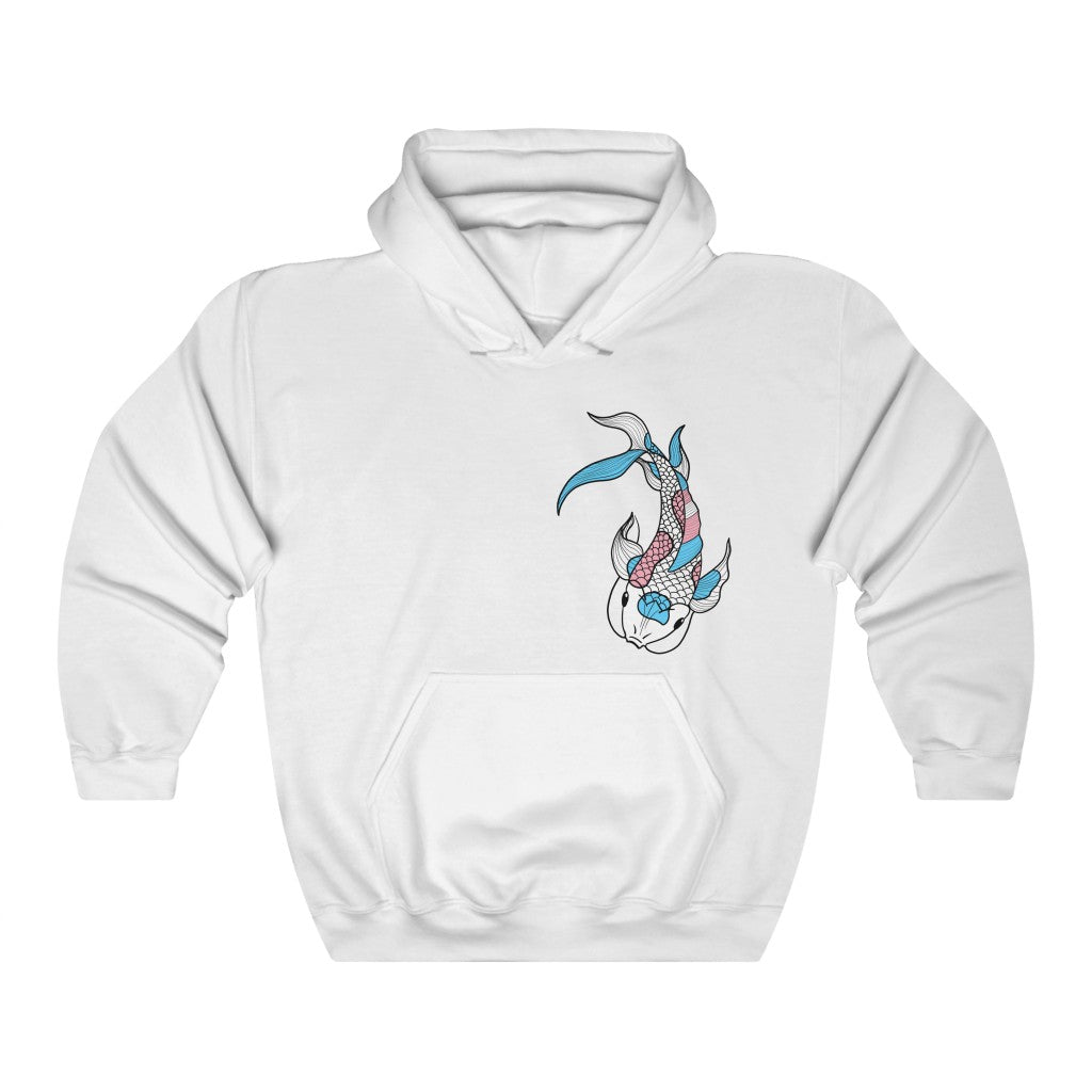 Trans Koi Gender Neutral Hoodie