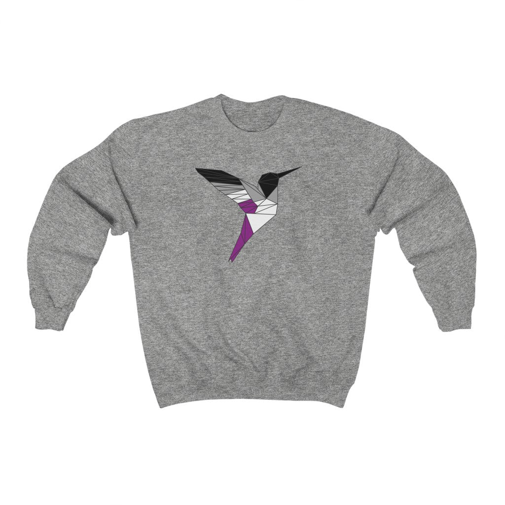 Polygon Hummingbird Asexual Gender Neutral Sweatshirt