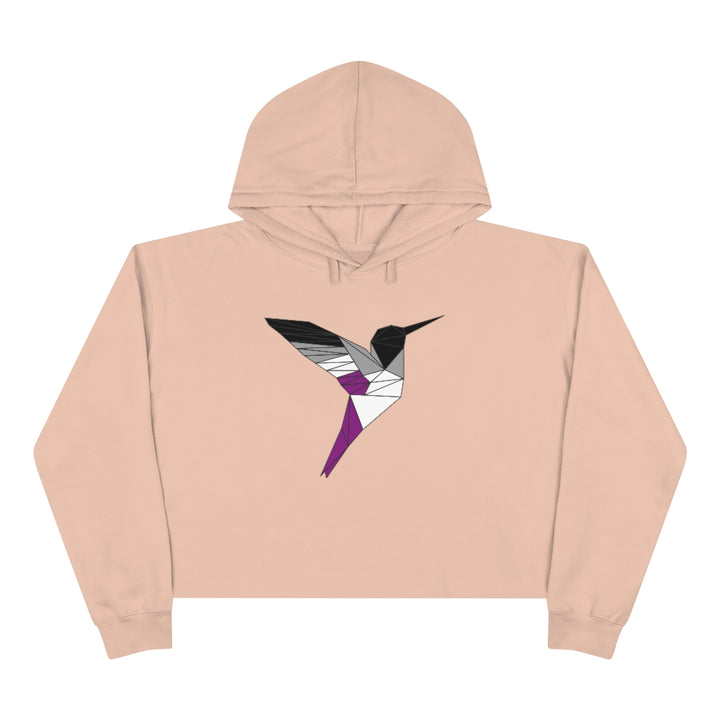 Polygon Hummingbird Asexual Crop Hoodie