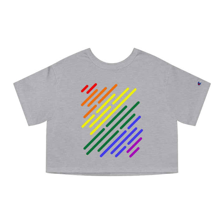 Champion - LGBTQ+ Flag Stripe Cropped T-Shirt