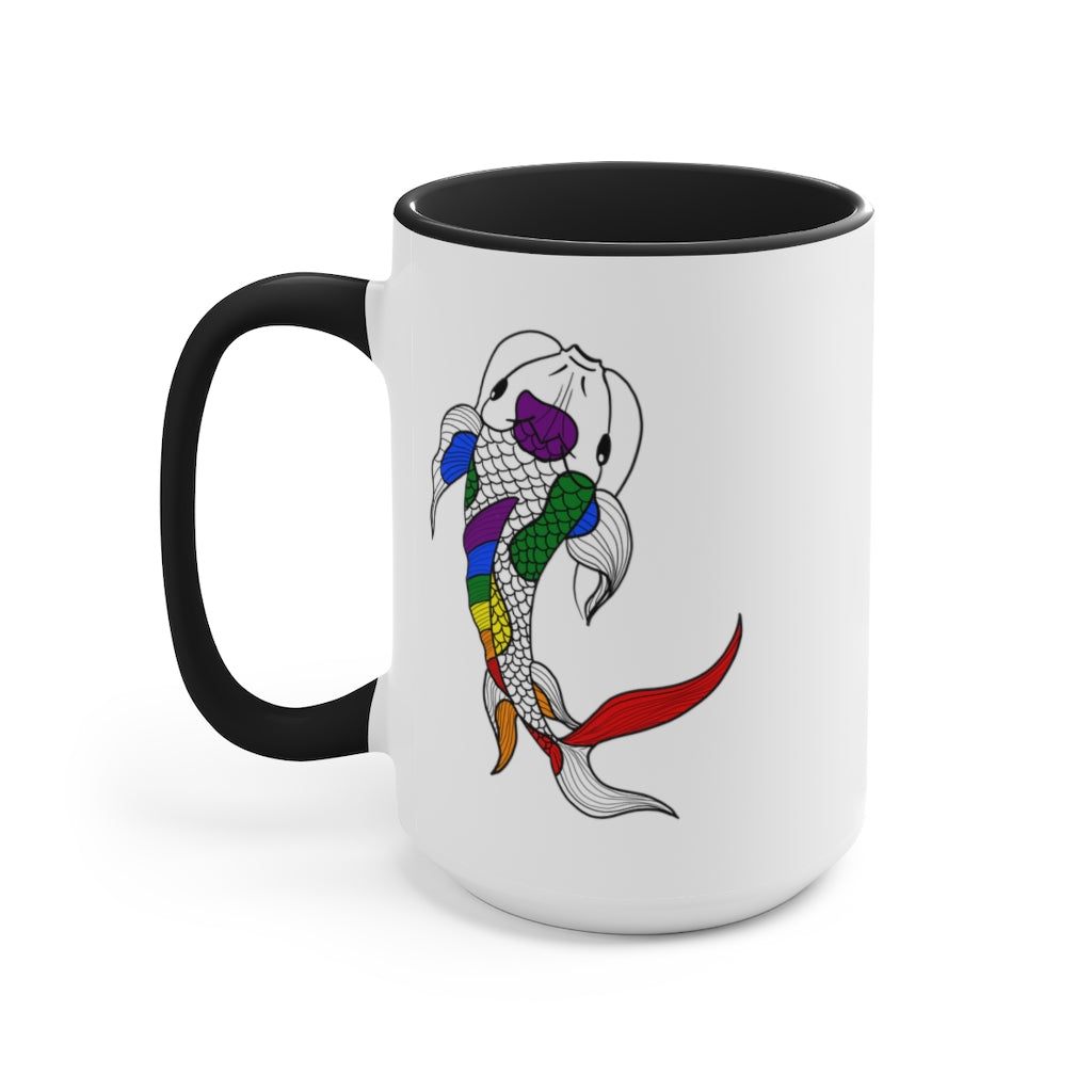 LGBTQ+ Koi Accent Mug