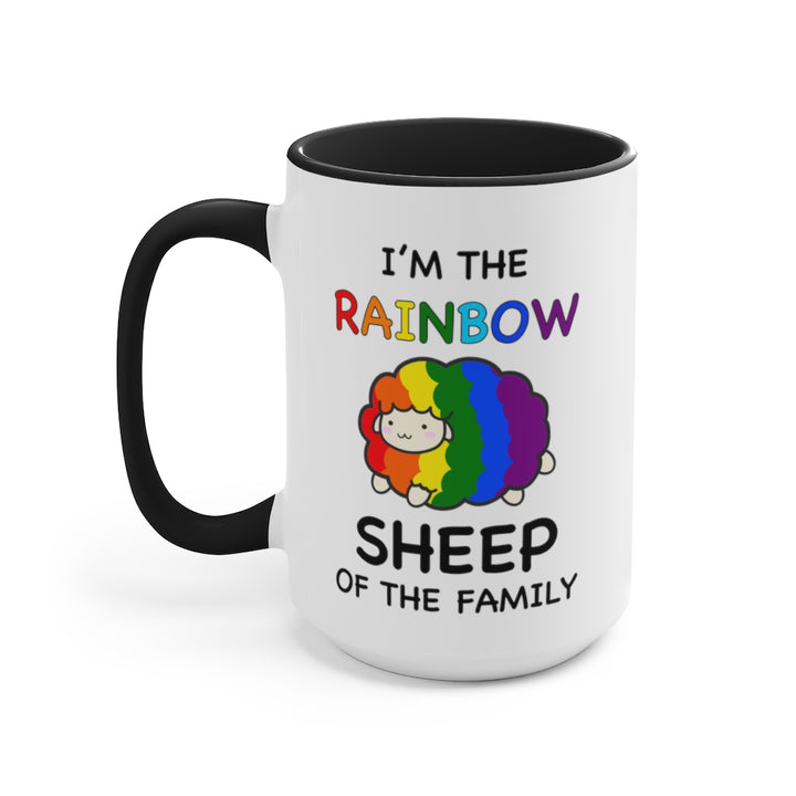 I'm The Rainbow Sheep Of The Family Accent Mug