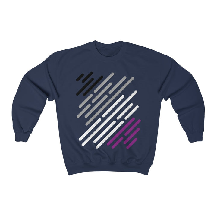 Asexual Flag Stripe Gender Neutral Sweatshirt