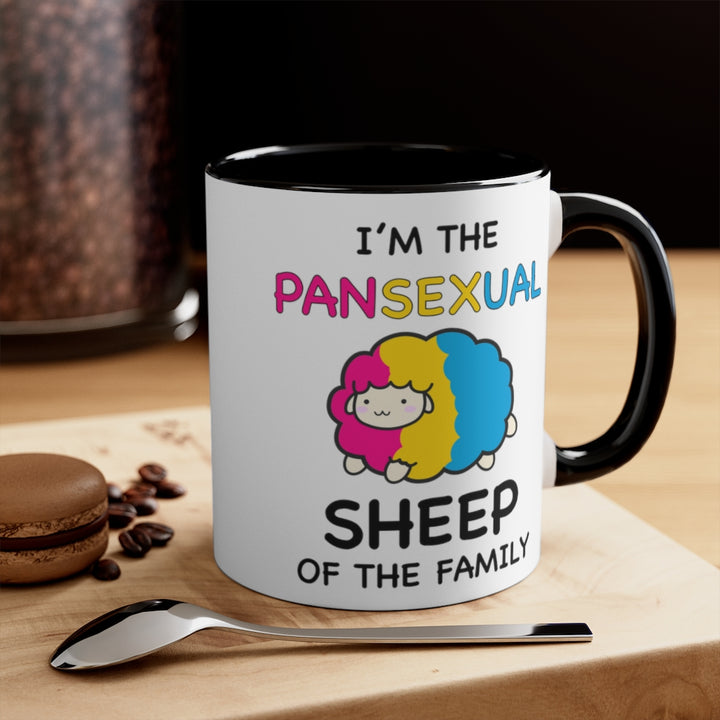 I'm The Pansexual Sheep Of The Family Accent Mug