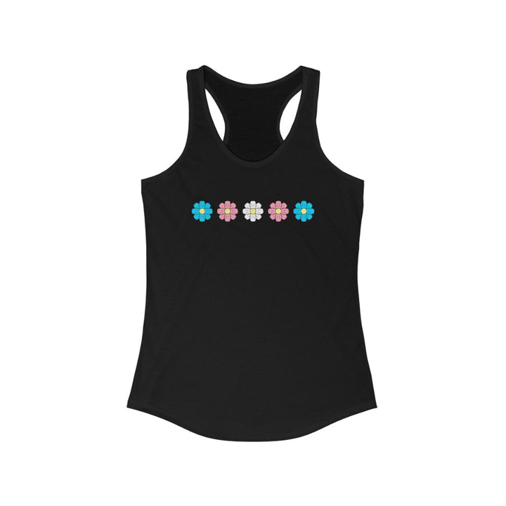 Trans Tank Top Racerback - Cosmos Flowers