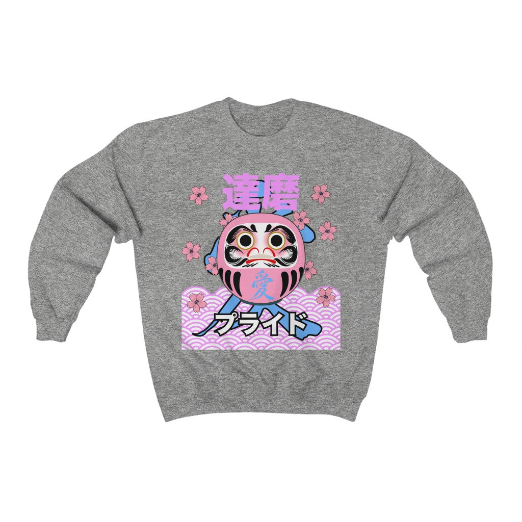 Genderfluid Daruma - Love - Gender Neutral Sweatshirt