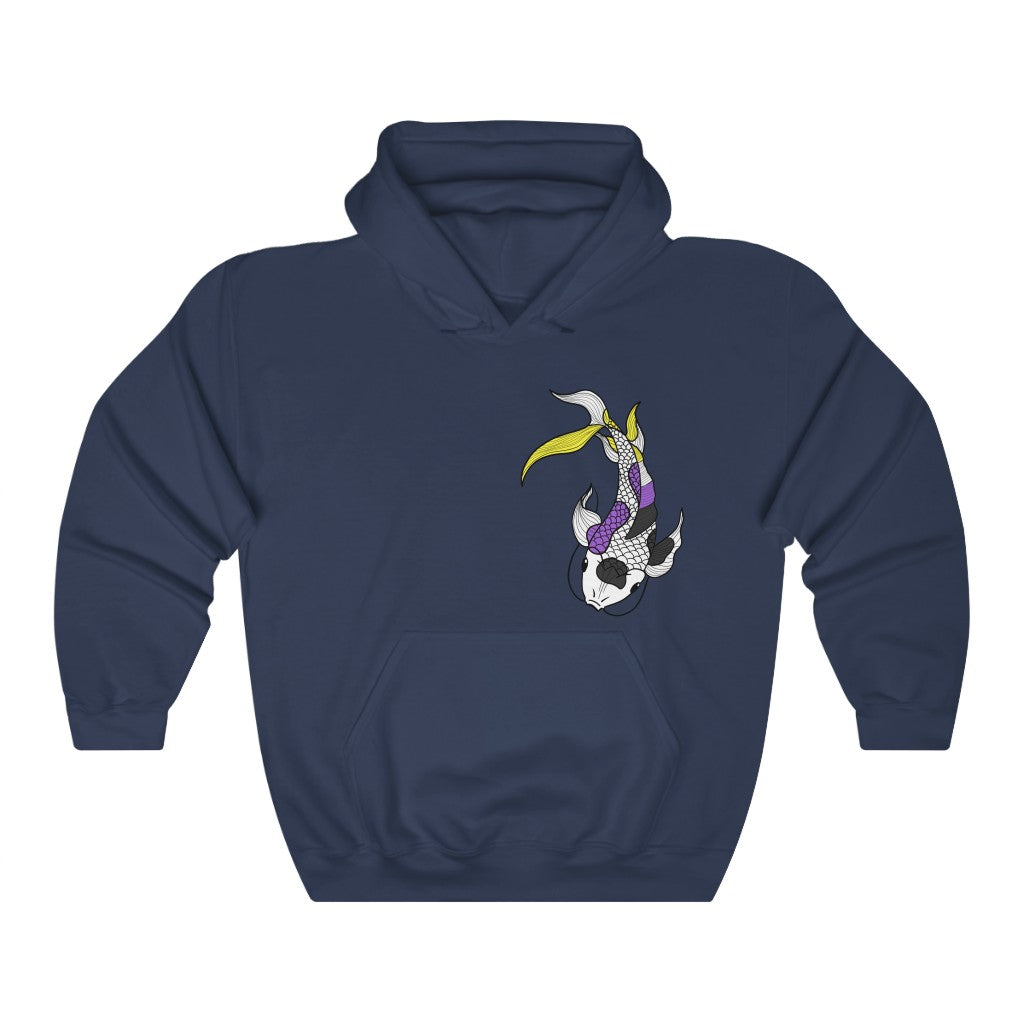 Nonbinary Koi Gender Neutral Hoodie