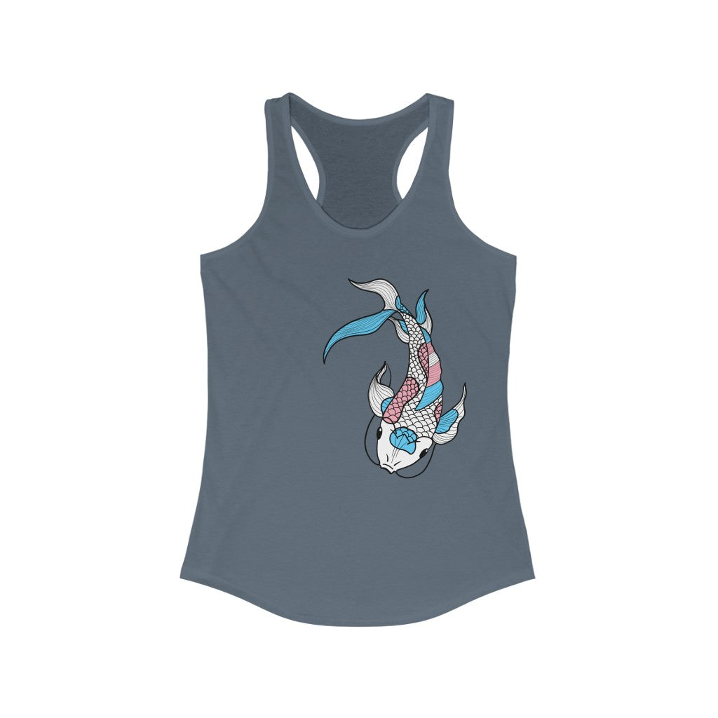 Trans Tank Top Racerback - Koi Fish