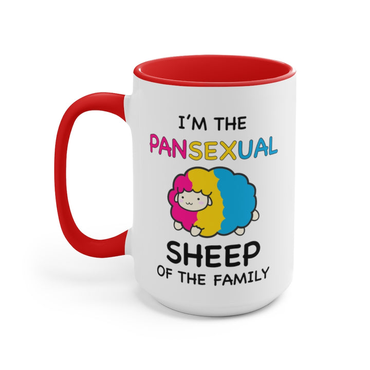 I'm The Pansexual Sheep Of The Family Accent Mug