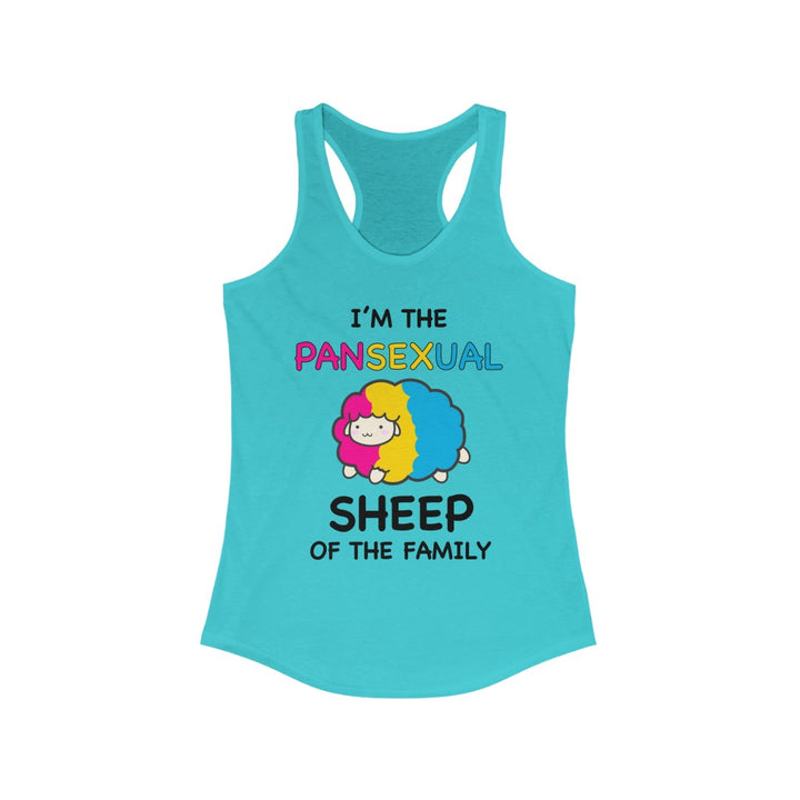 Pansexual Tank Top Racerback - I'm The Pansexual Sheep Of The Family