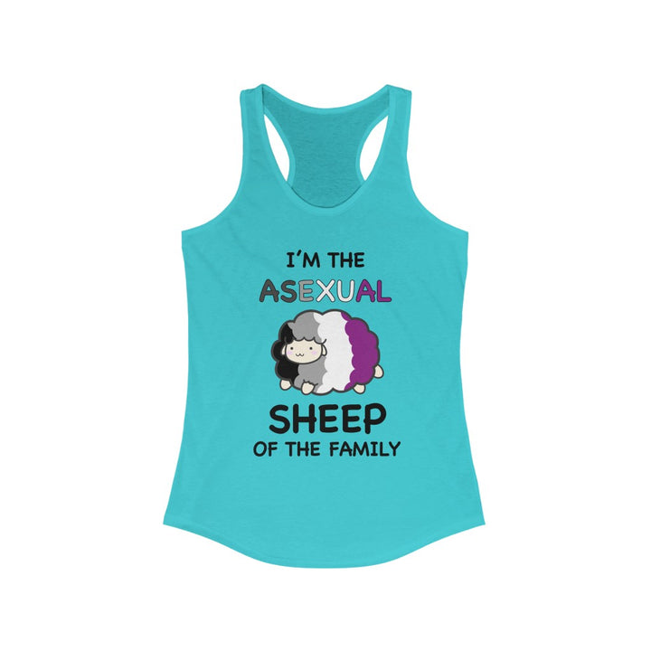 Asexual Tank Top Racerback - I'm The Asexual Sheep Of The Family