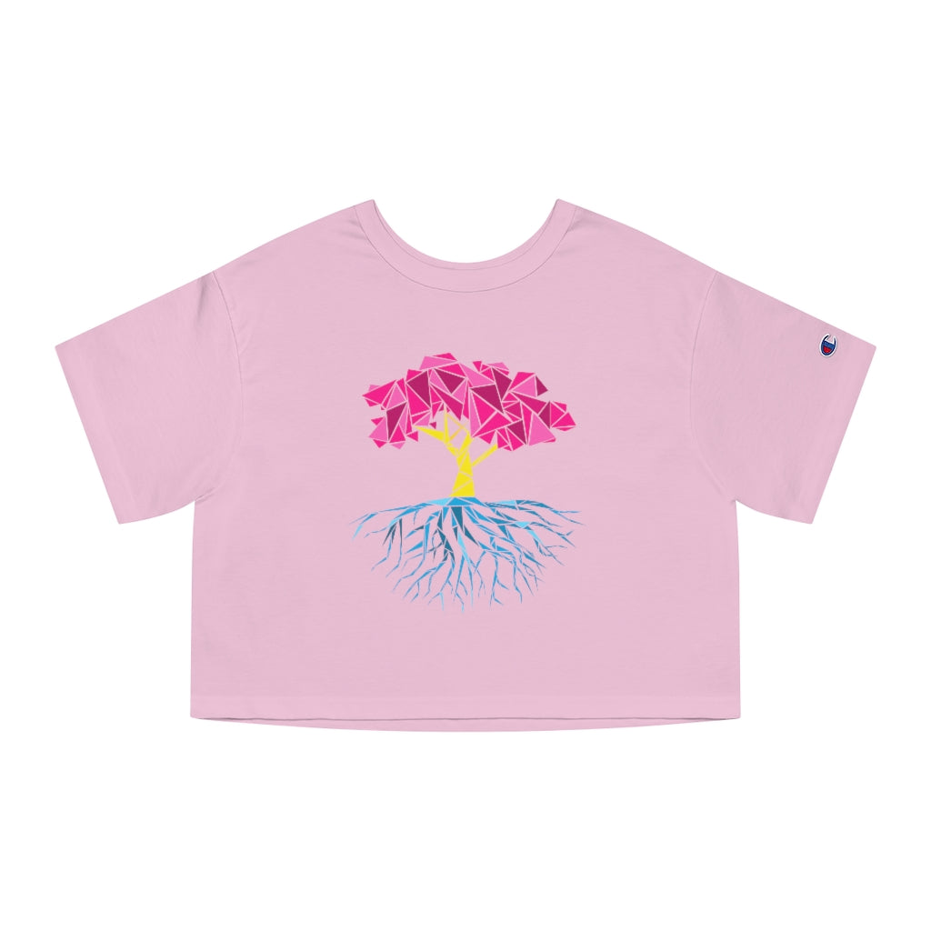 Champion - Abstract Tree Pansexual Cropped T-Shirt