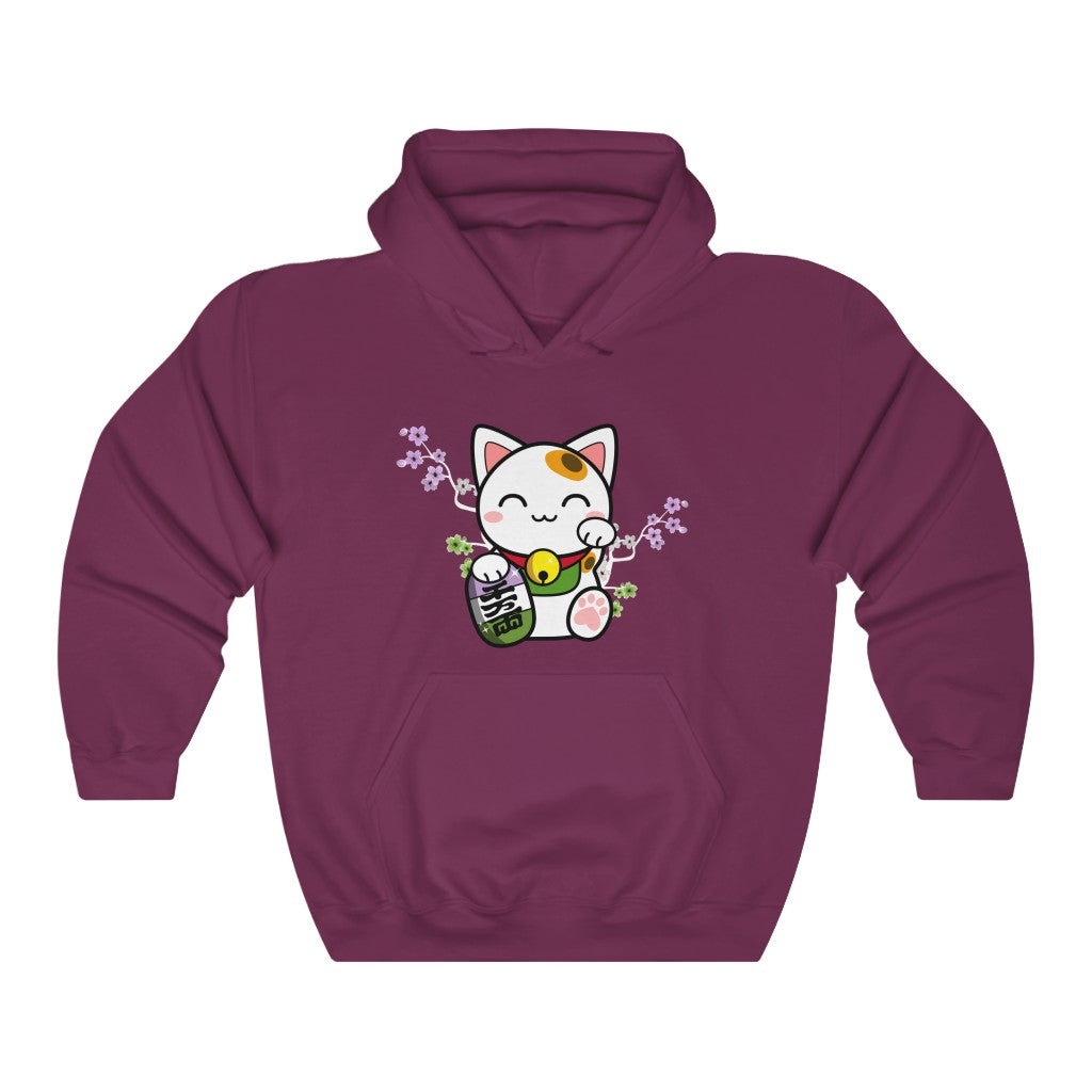 Maneki Neko Genderqueer Gender Neutral Hoodie