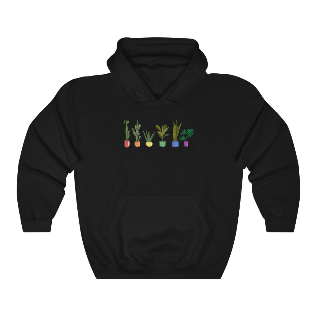 Succulent Plants LGBTQ+ Gender Neutral Hoodie