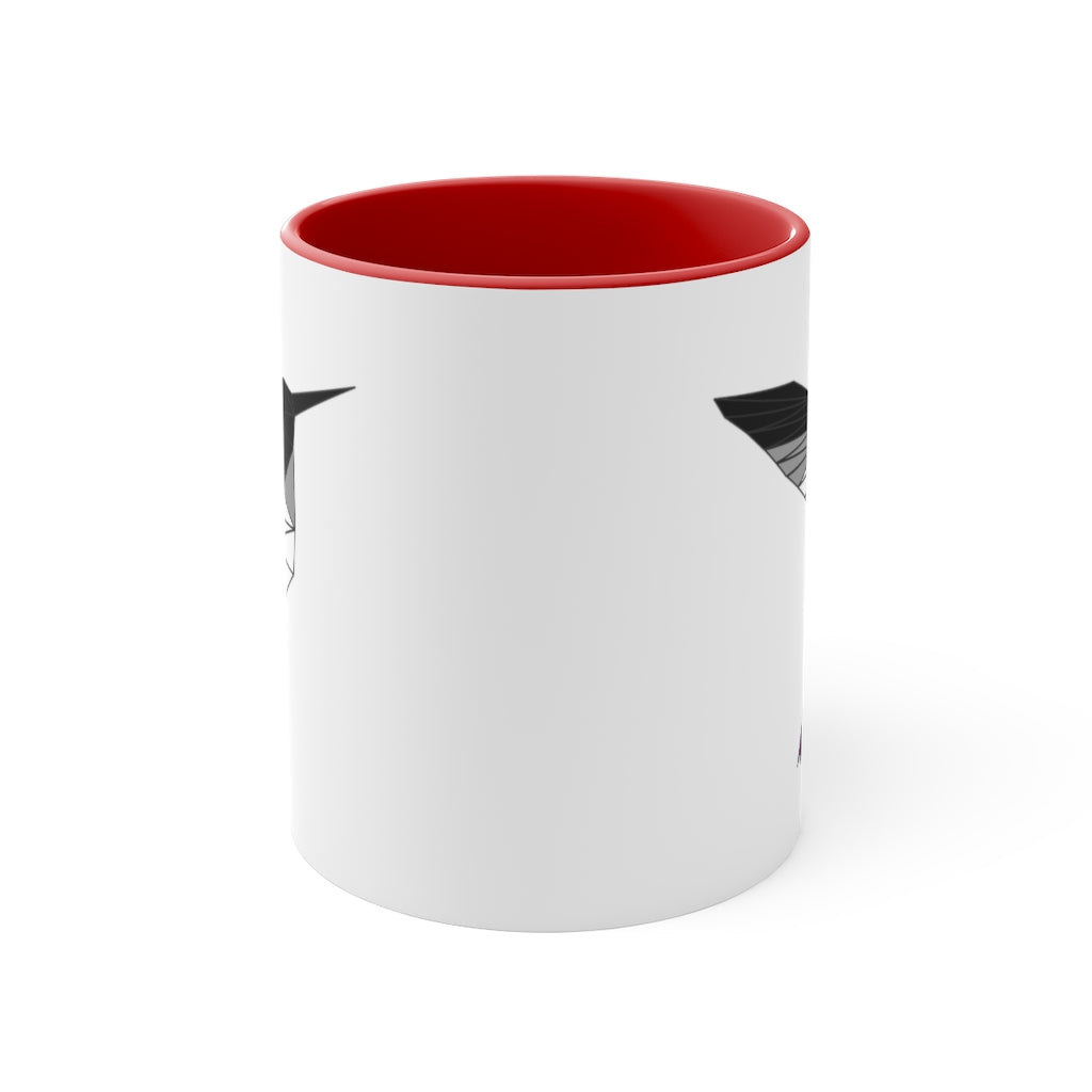 Polygon Hummingbird Asexual Accent Mug