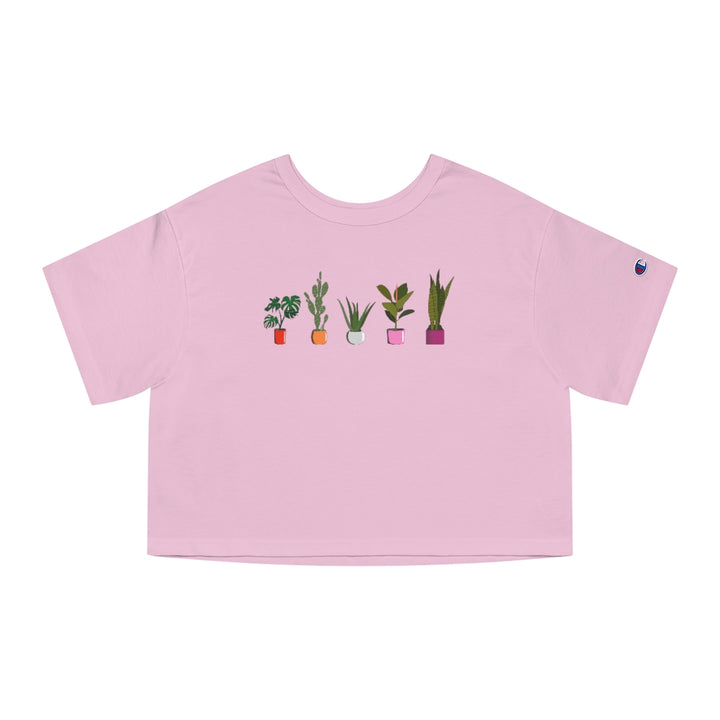 Champion - Succulent Plants Lesbian Cropped T-Shirt