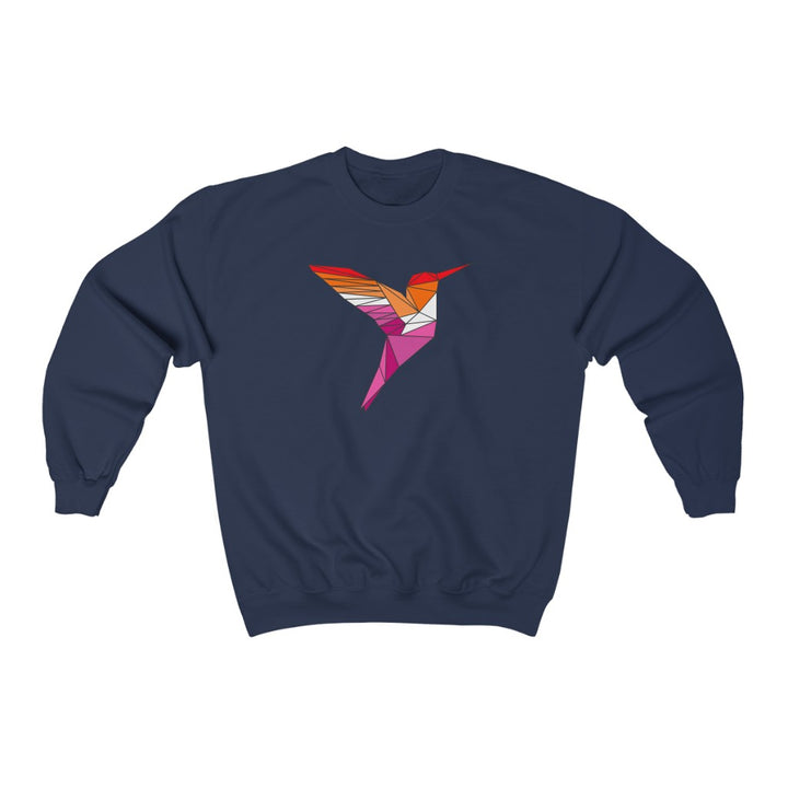 Polygon Hummingbird Lesbian Gender Neutral Sweatshirt