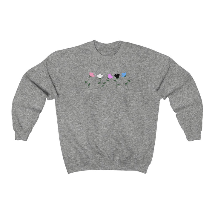 Genderfluid Flower - Gender Neutral Sweatshirt