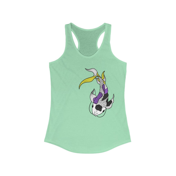 Nonbinary Tank Top Racerback - Koi Fish