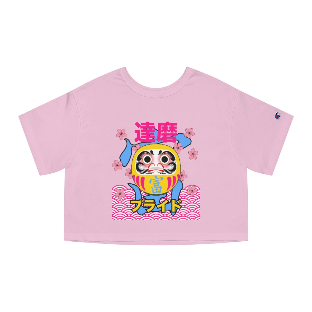 Champion - Pansexual Daruma - Fortune - Cropped T-Shirt