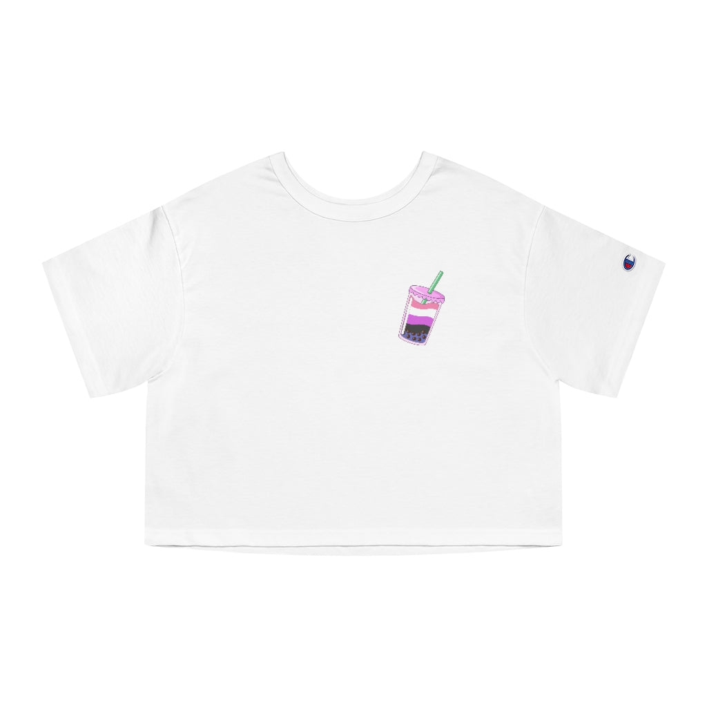 Champion - Boba tea Genderfluid Cropped T-Shirt