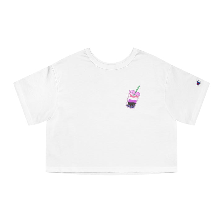 Champion - Boba tea Genderfluid Cropped T-Shirt