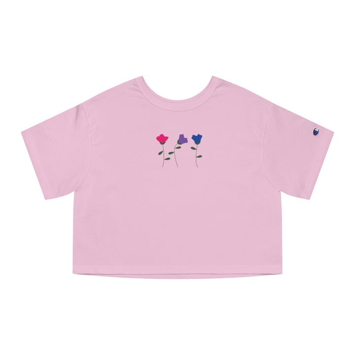 Champion - Bisexual Flower Cropped T-Shirt