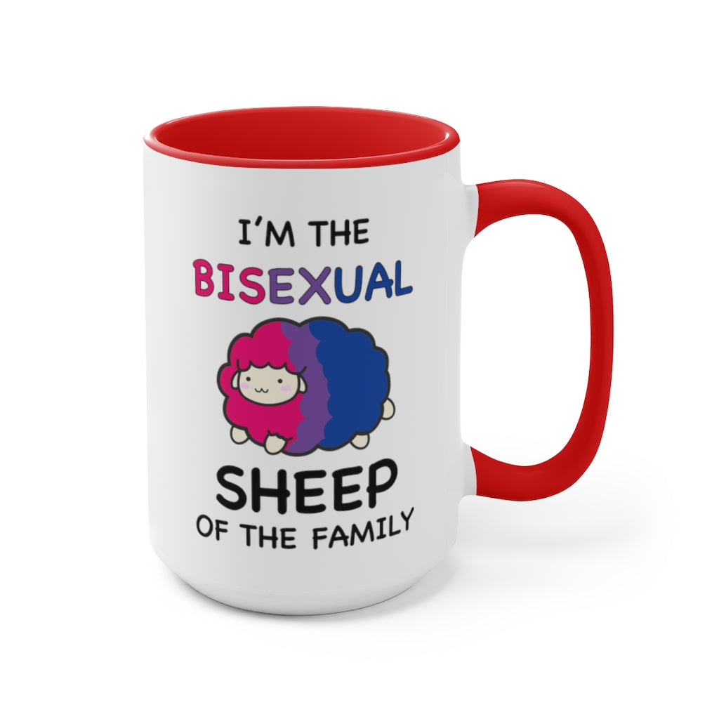 I'm The Bisexual Sheep Of The Family Accent Mug