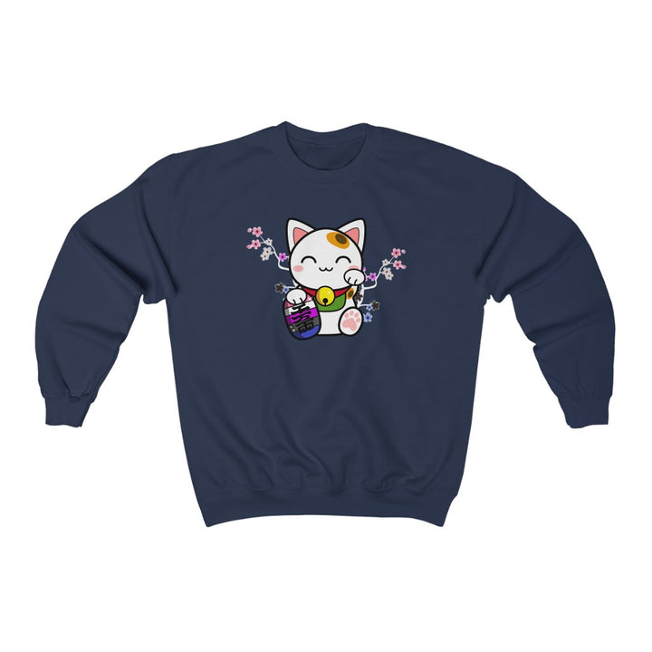 Genderfluid Sweatshirt - Lucky Cat