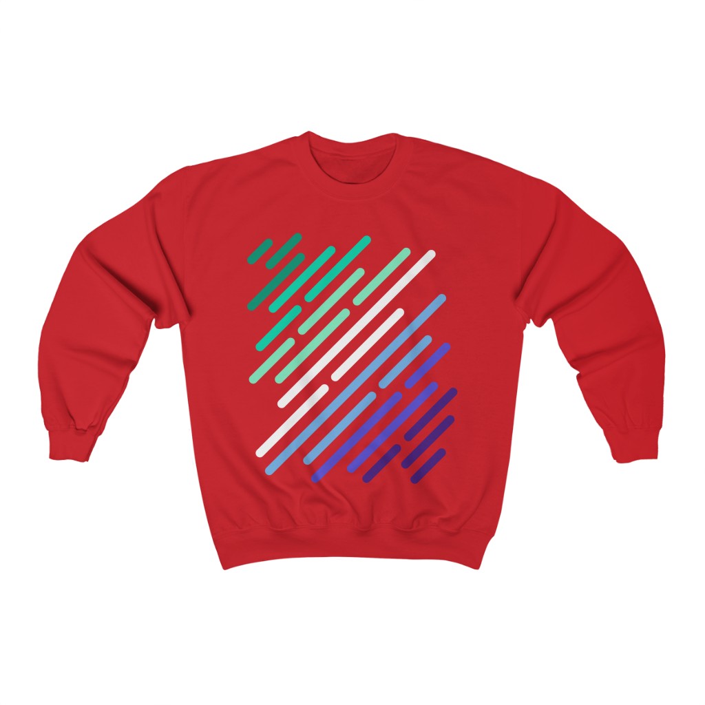 Gay Men MLM Flag Stripe Gender Neutral Sweatshirt