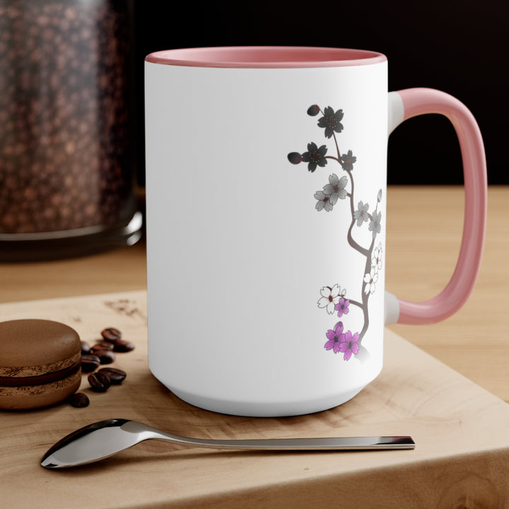 Sakura Asexual Accent Mug