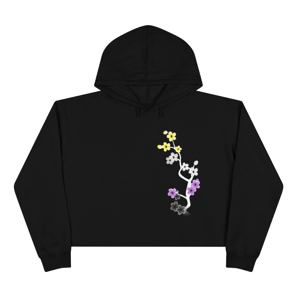 Sakura Nonbinary Crop Hoodie