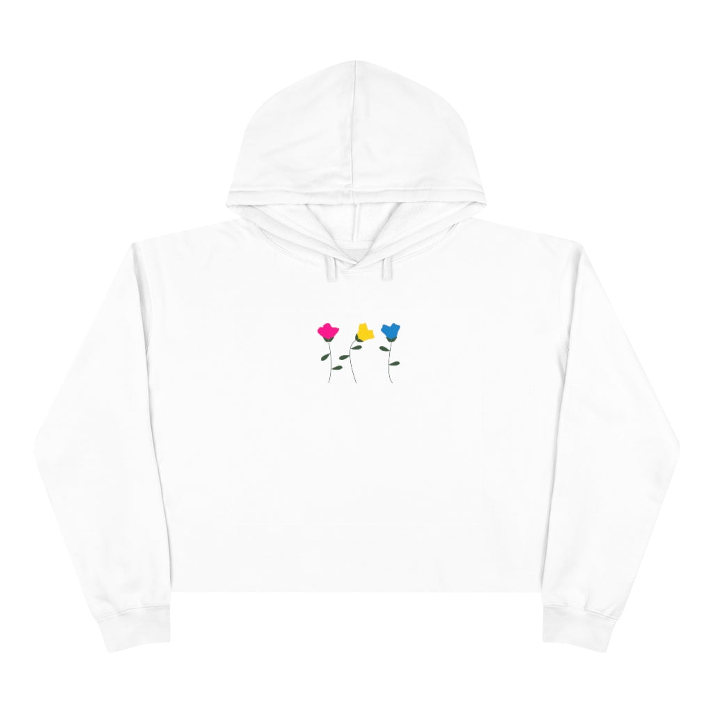 Pansexual Flower Crop Hoodie