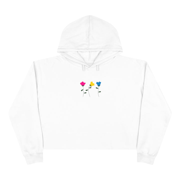 Pansexual Flower Crop Hoodie