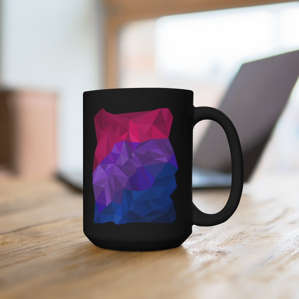 Bisexual Mug 15oz - Abstract Bi Flag