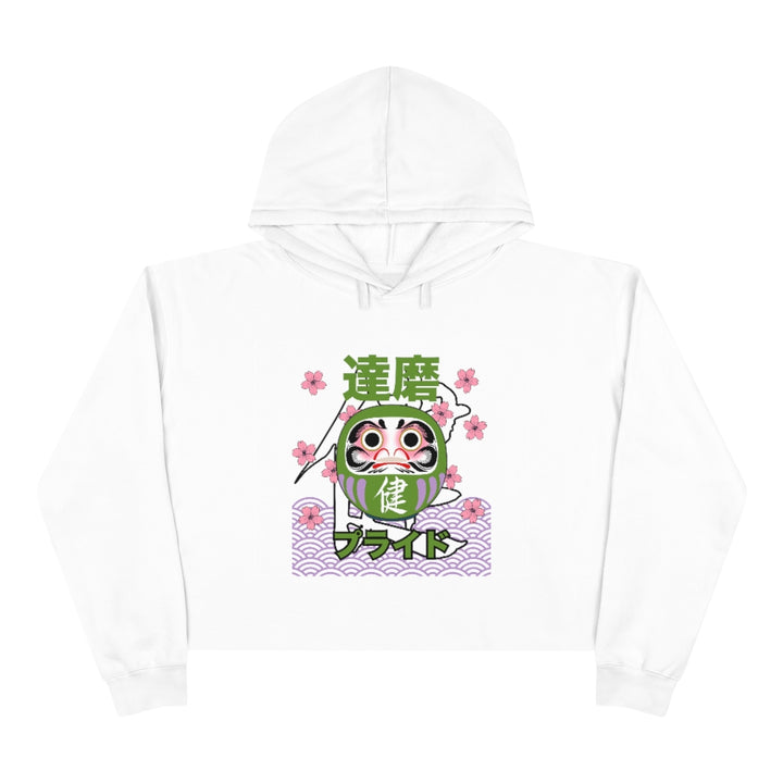 Genderqueer Daruma - Strength - Crop Hoodie