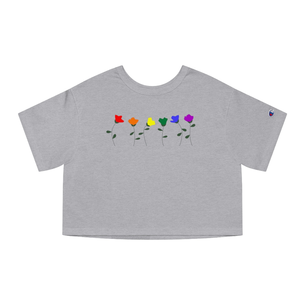 Champion - LGBTQ+ Flower Cropped T-Shirt