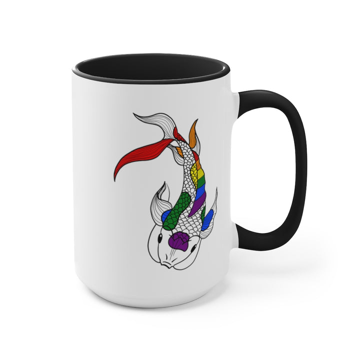 LGBTQ+ Koi Accent Mug