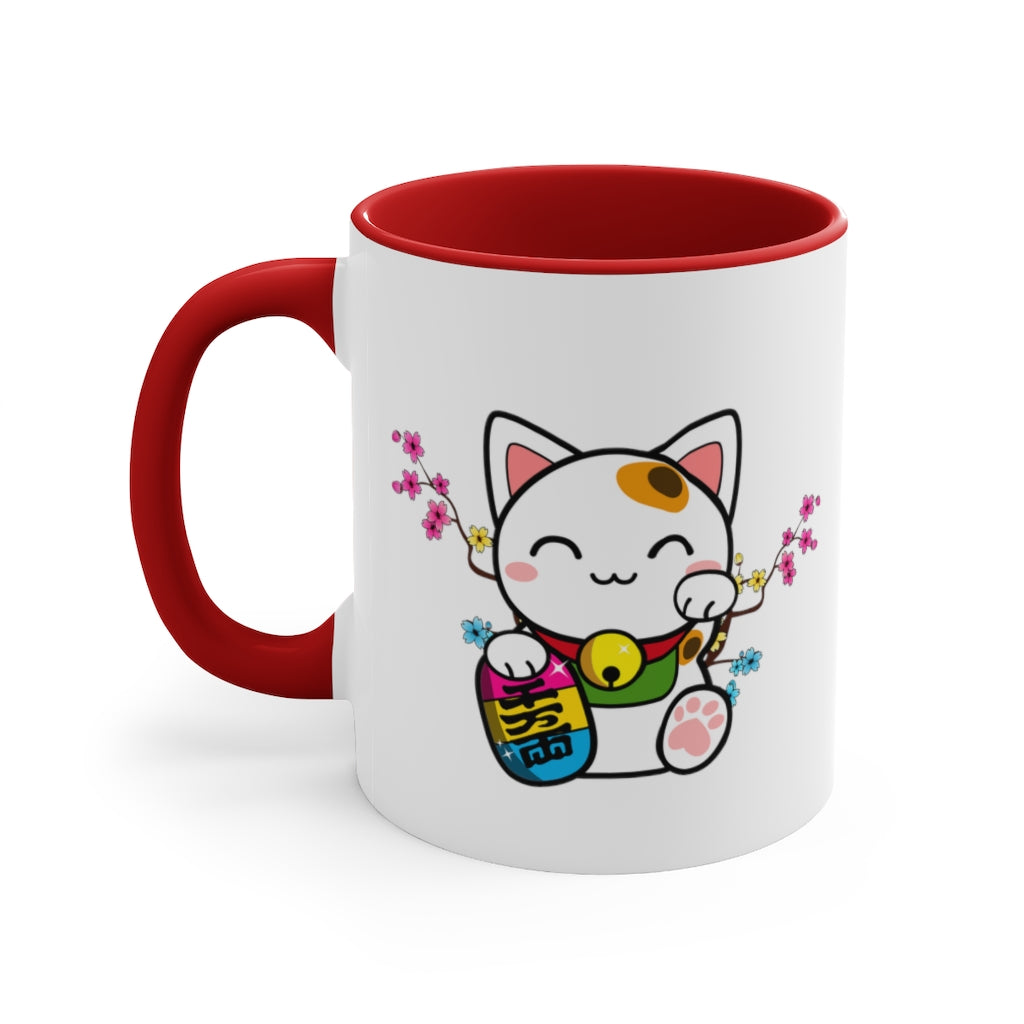 Maneki Neko Pansexual Accent Mug